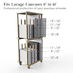 UNZERO Art Storage Rack, Art Canvas Storage, Art