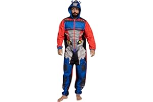 Transformers Optimus Prime Mens Onesie | Autobots Mens One Piece Pajamas | Men's Onesie