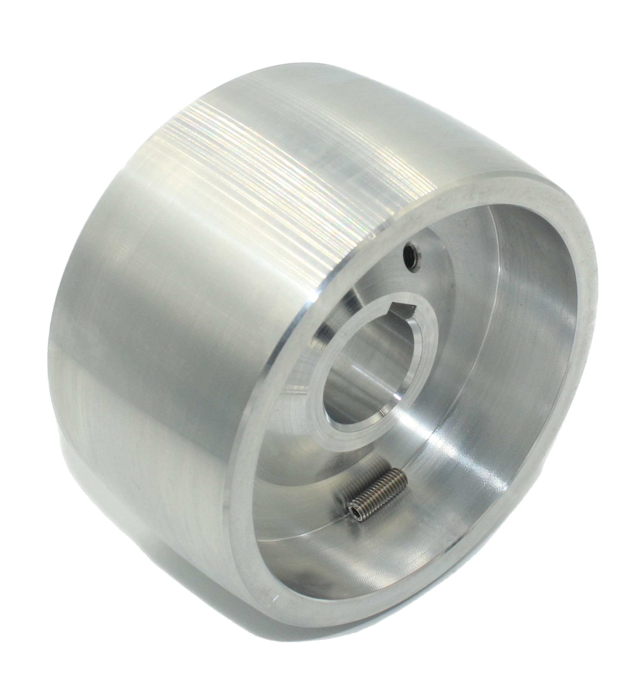 Belt Grinder Drive Wheel CNC Machined Belt Grinder Drive Wheel for Knife Grinders 100 mm Diameter - 55 mm Wide with 24 mm Bore -Made in EU- (Drive Wheel-100-24)