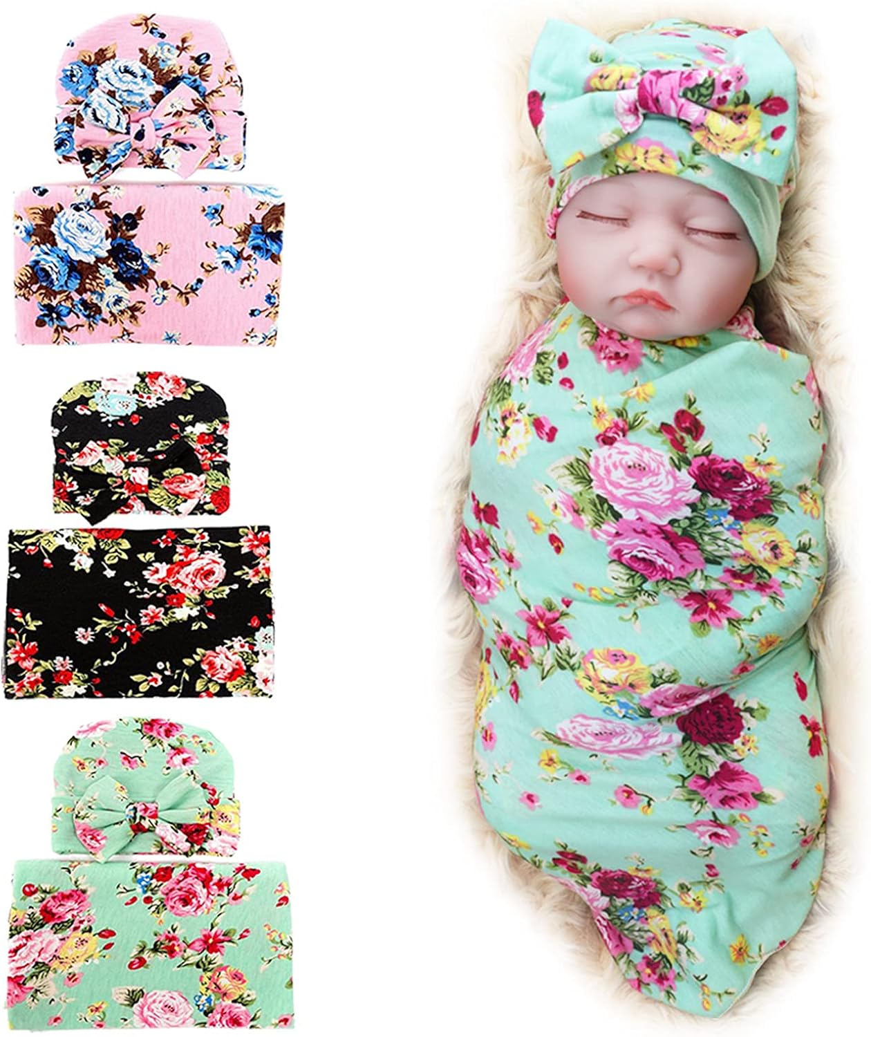DRESHOW Baby Swaddle Neonato Sacco Nanna per Neonato Baby Swaddle Coperta Avvolgente Neonato