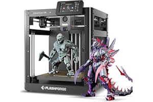 FLASHFORGE 3D Printer AD5M, 1-Click Full-Auto Calibration 600mm/s Fast Printing, CoreXY High-Speed Precision with Every Layer, 3S Quick-Swap Nozzle, Customizable Enclosure, Build Volume 220*220*220mm