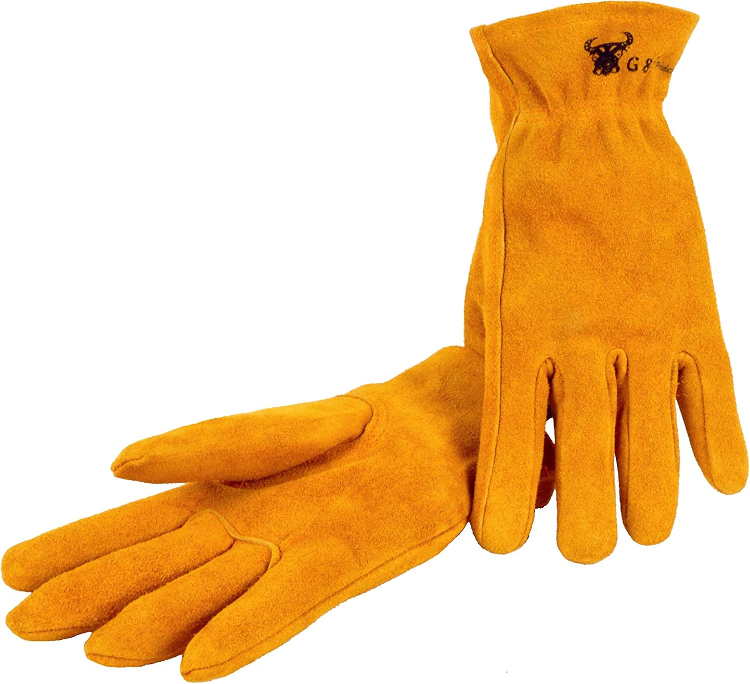 G & F 5013M JustForKids Kids Genuine Leather Work Gloves, Kids Garden Gloves, 4-6 Years Old - Child S Gardening Gloves - 