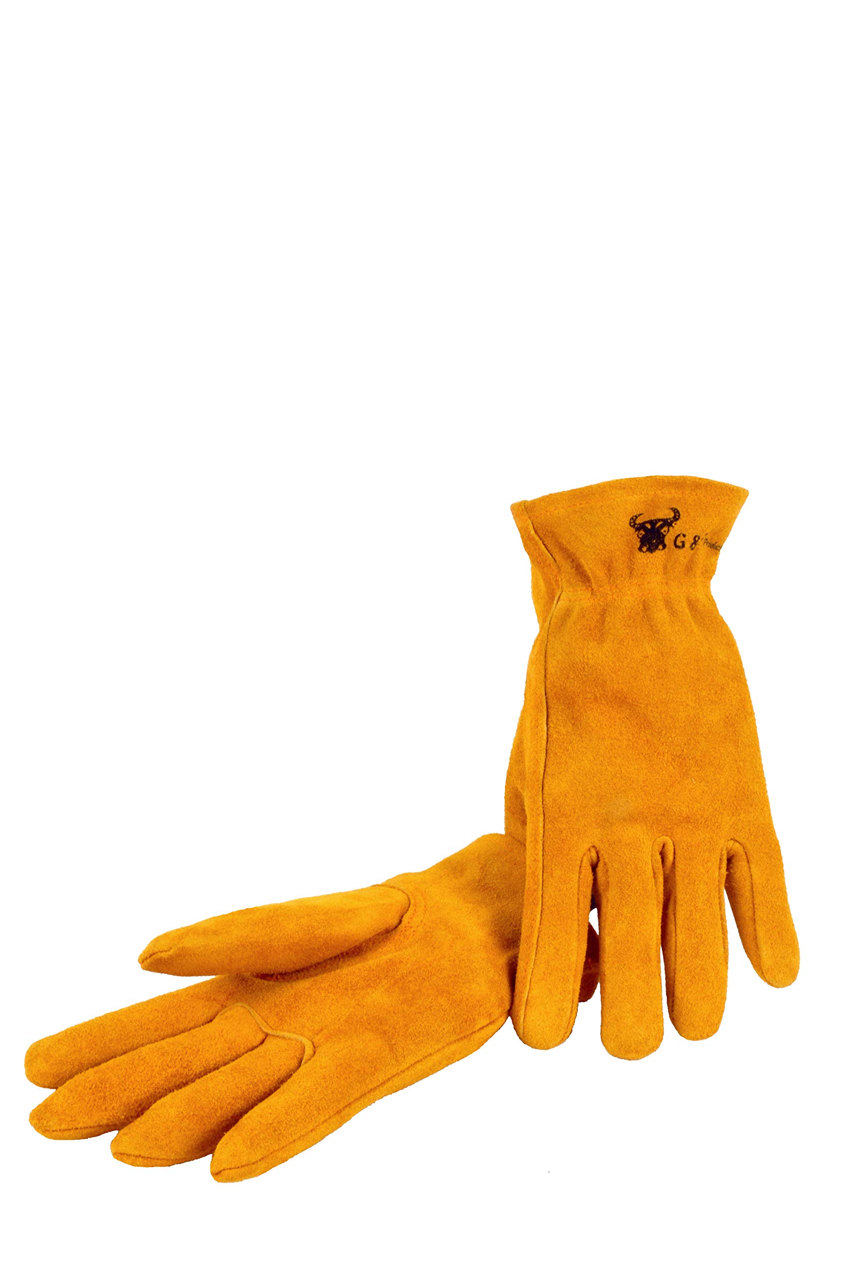 G & F Products JustForKids Kids Genuine Leather Work Gloves, Kids Garden Gloves