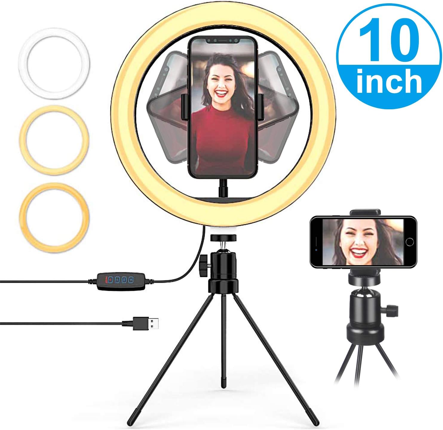 10” Desktop Ring Light with Tripod Stand, Flexible Amazon.co.uk