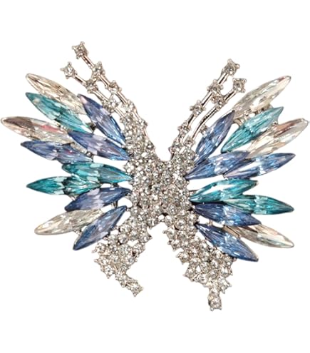 VTG cristal rouge bleu vert émail plumes sur paon oiseau de