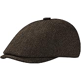 KUJUHA Wool Men's Newsboy Caps Flat Irish Cabbie Ivy Gatsby Newsboy Driving Hat Hunting Cap Winter Hat