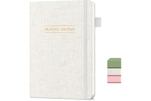 ARTAKE Reading Journal, Book Journal Reading Log for Book Lovers, Reading Log Journal with 60 Book Review and Track Your Reading, Gift Book, A5, Cream