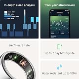 Oura Gen3 Horizon Smart Ring Size 7 Silver Sleep Heart Rate Fitness Tracking view 5