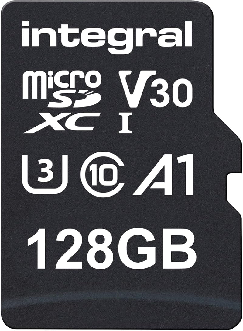 Integral 128GB microSD Card UHS-I U3 A1 4K 100MB/s Read 50MB/s Write
