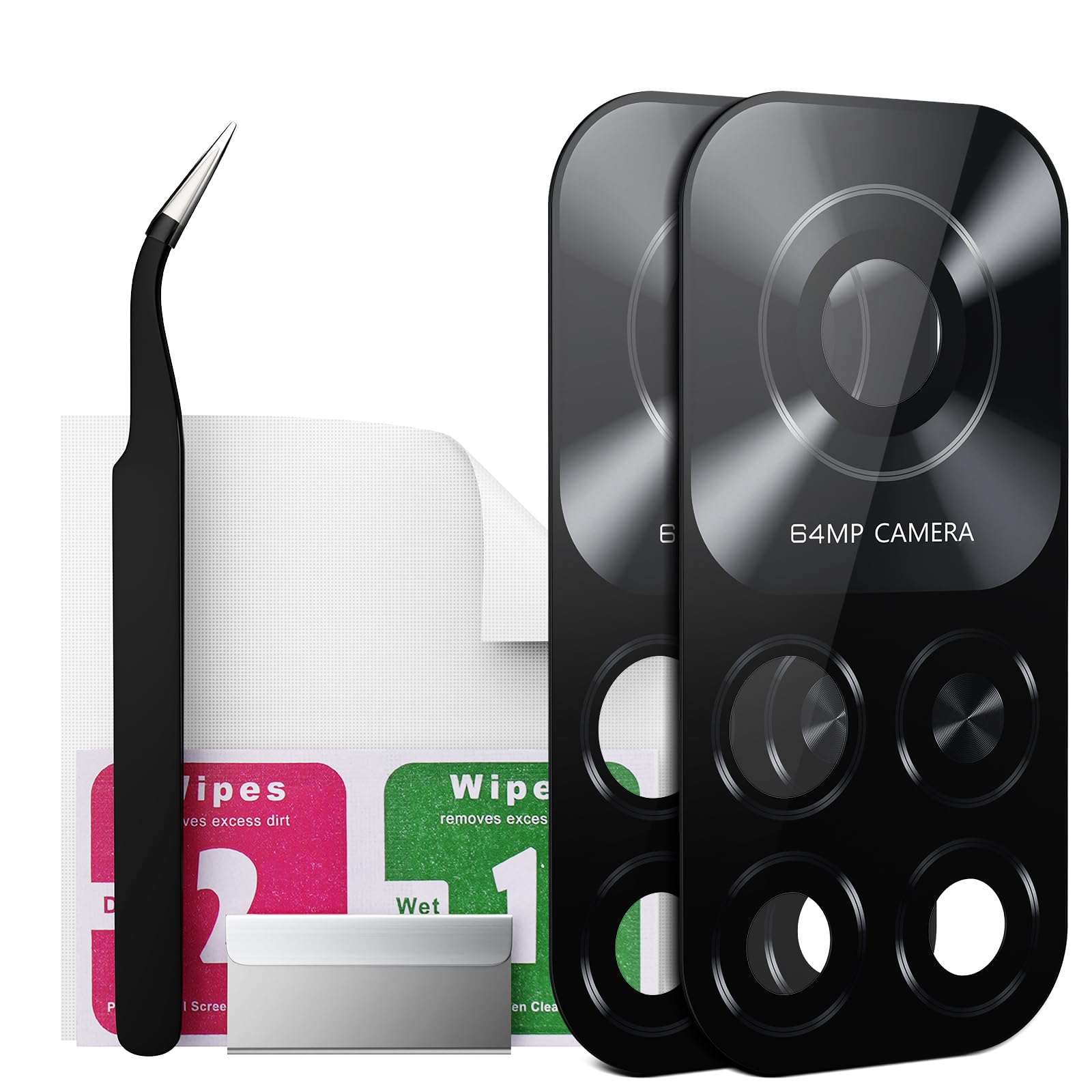 Eonpam 2 Pack Back Camera Lens Glass Replacement for Xiaomi Mi 10T Original Quality with Professional Repair Kit