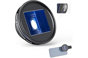 NEEWER 1.55x Blue Anamorphic Lens Compatible with iPhone Android Samsung, Phone Camera Accessories with 17mm Threaded Lens Cl