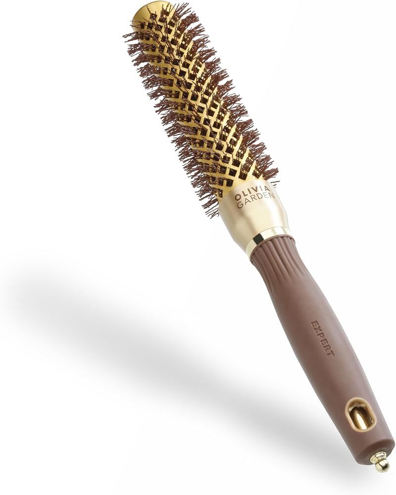 Olivia Garden Expert Blowout Speed Gold Brown 25 Ceramic Barrel Brush