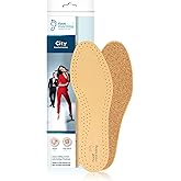 Foot Morning City Shoe & Boot Insoles (1 Pair) – Prime-Quality Refined Tanned Sheep Leather Inserts – Breathable Cork Base for Odour & Moisture Control – Lightweight Comfort Insoles (L7 Women)