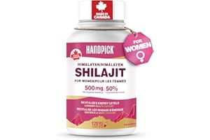 HANDPICK Shilajit for Women, Extra Strength 500 mg with 50% Fulvic Acid | Supports Energy, Hormone Balance, Mood & Overall Vi
