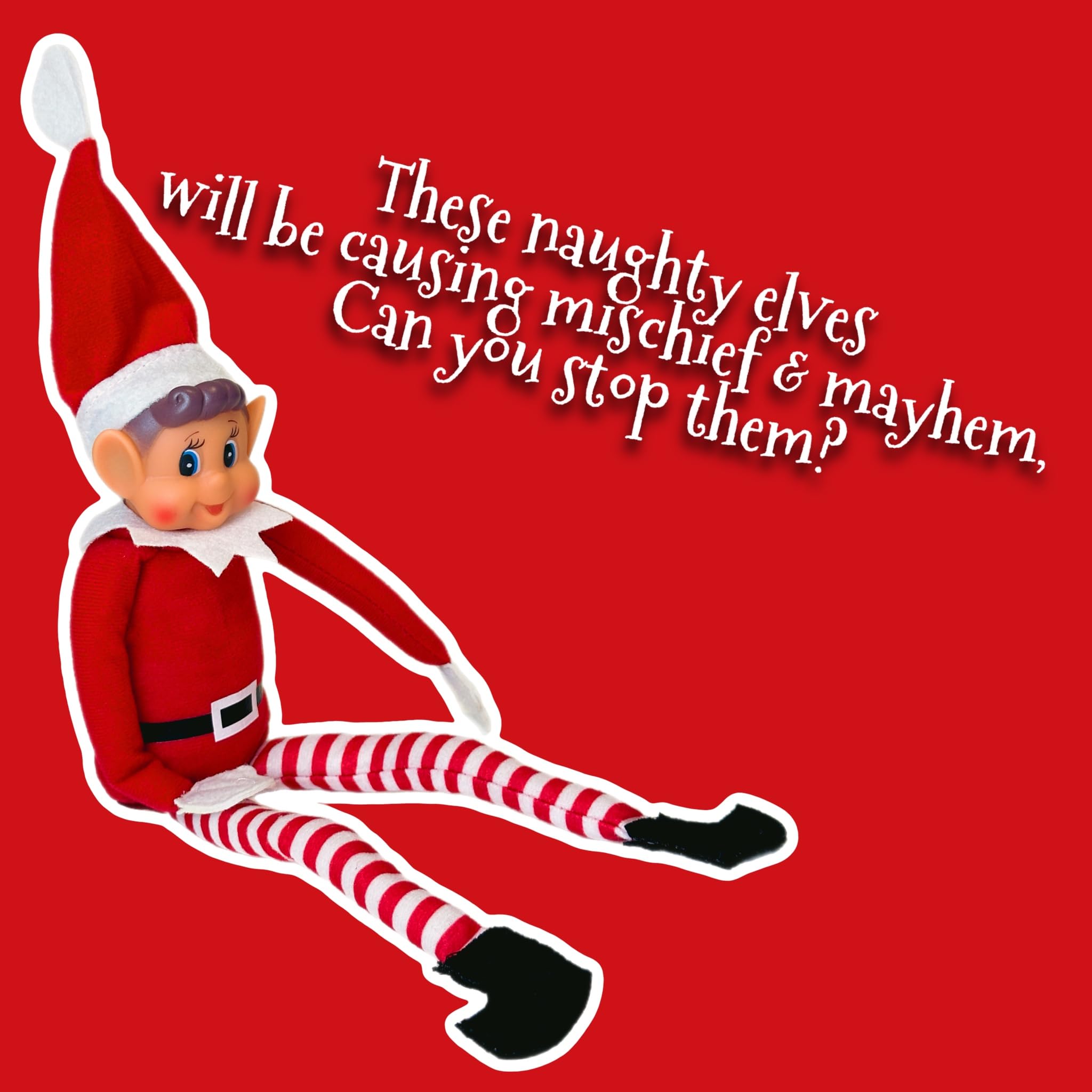 GLOW Wholesale Elf Figure with Soft Body and Vinyl Face, Red