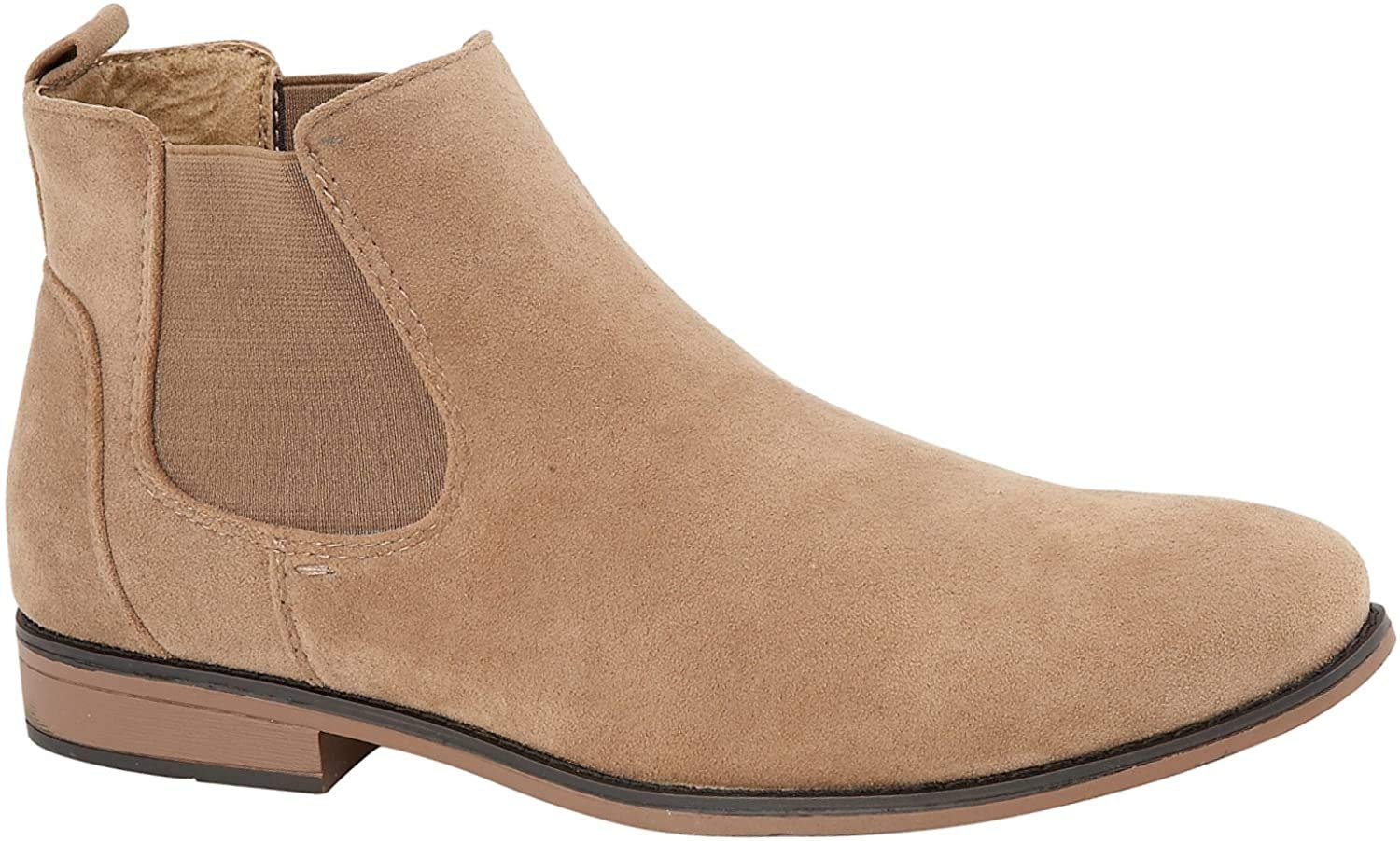 Foster FootwearMens Kanye Charles Southwell Faux Suede Chelsea Gusset Italian Style Fashion Dealer Ankle Boots Size 7-12