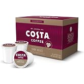 Costa Coffee Pods Dark Roast, Signature Blend Single-Serve Pods (10 Count), Smooth &amp; Nutty 100% Arabica Beans, Compatible with Pod Brewers