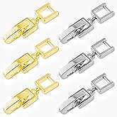 6 PCS Necklace & Bracelet Extenders with Foldover Clasps - 3 Gold + 3 Silver Jewelry Extensions for Necklaces, Bracelets, Anklets & Watch Bands - Ideal for Jewelry Making, DIY Crafts & Repair