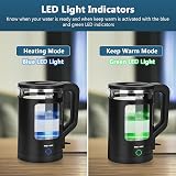 Gaberlee Electric Kettle 1.7L Glass Fast Boil Auto Shut-Off Blue LED view 5