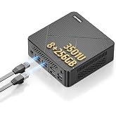 C4 Plus Mini PC Ryzen 5 3501U(Beats 4300U/N95/N150) 8+256GB | 8GB DDR4 |256GB SATA SSD | Dual Gigabit Ethernet | Three Screen Display(HDMI2.0+DP+USB-C) | WiFi 5+ BT 5.0 |11 Pro OS