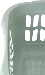 JMS we create smile Set of 2 Plastic Hipster Laundry Baskets Silver Sage view 4