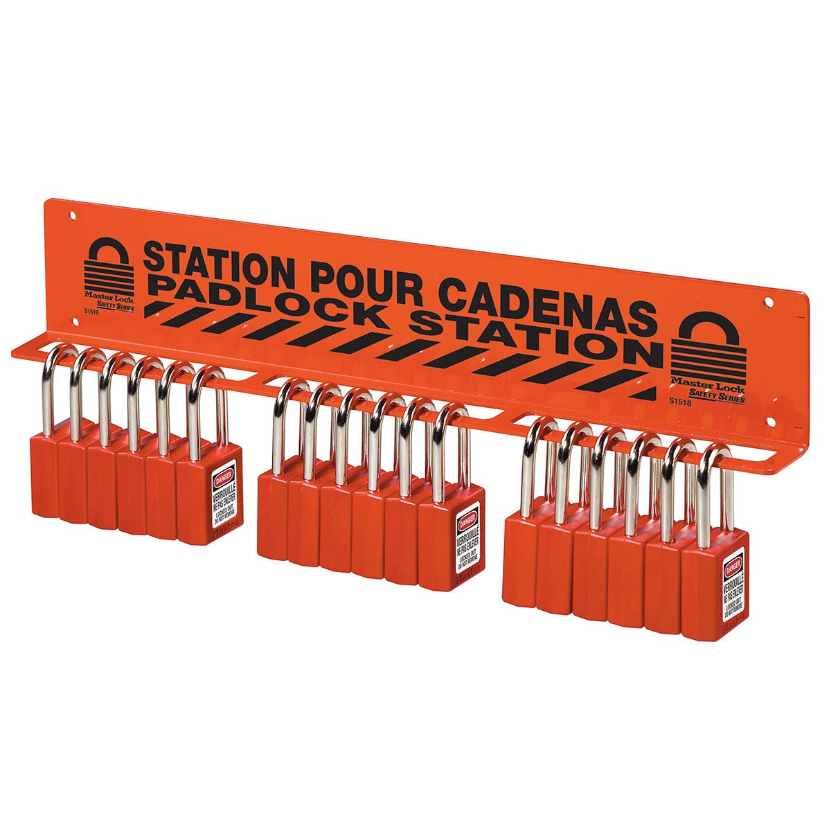 Master Lock S1518 Lockout Tagout Padlock Rack