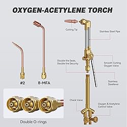 ARCCAPTAIN Oxy Acetylene Cutting Torch, Heavy Duty