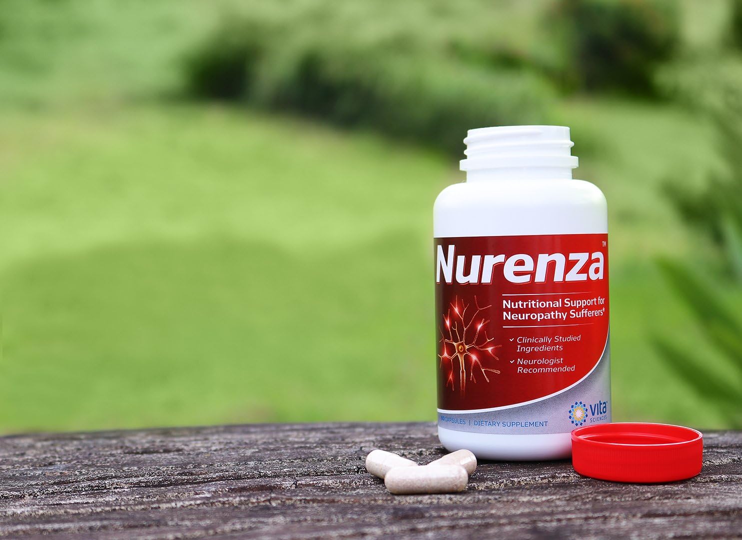 Neuropathy Supplement Nerve Pain Relief - Natural R-ALA Form 10x The Strength Than The Synthetic Alpha Lipoic Acid | Nerve Pain Relief in Feet, Hands, Legs, Toes Nerve Renew Repair Vitamins | Nurenza: Health & Personal Care