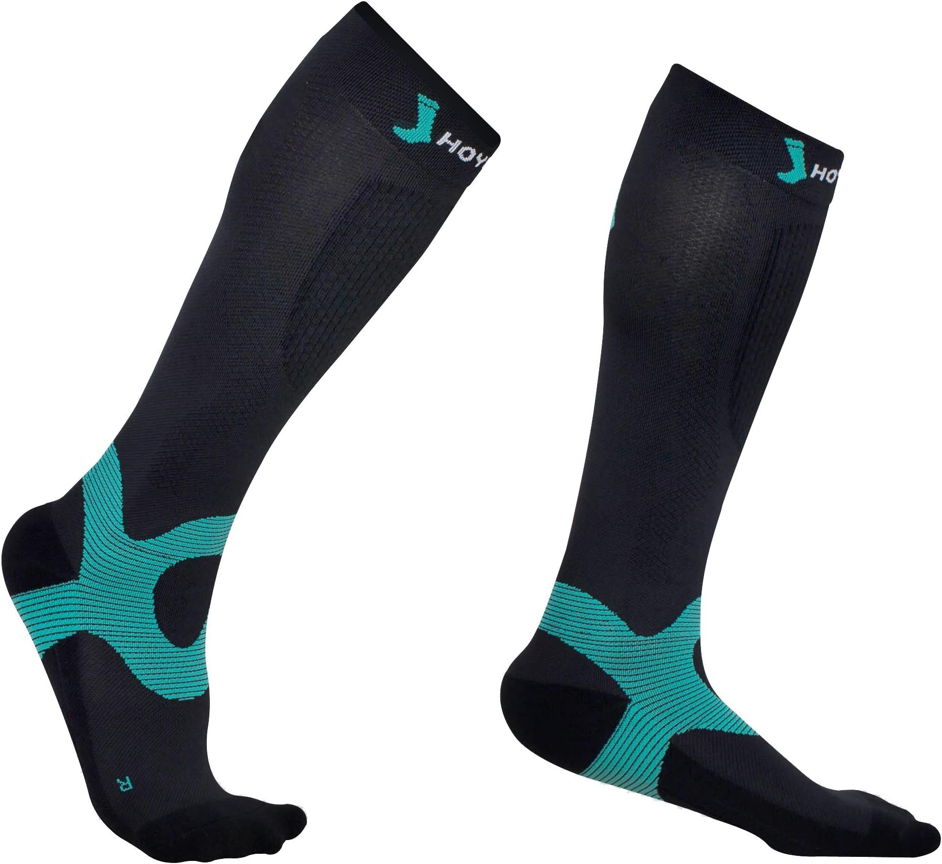 COOLMAX Running Compression Recovery Socks for Men & Women 20-30 mmHg, All-round with High Performance and UV Protection, Moisture Wicking and Recovery Fast