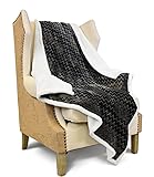 Catalonia Silky Soft Sherpa Throw Blanket, Flannel