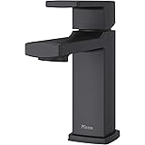 Pfister LG42-DA0B Deckard Single Control 4" Centerset Bathroom Faucet, Matte Black