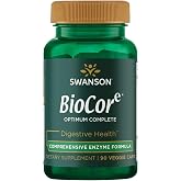 Swanson BioCore Optimum Complete Full Spectrum Enzymes, 90 Veg Capsules | Assists in Breaking Down Foods More Efficiently to Support Digestion and Absorption, Easy-to-Swallow Capsules