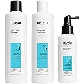 Nioxin Scalp + Hair Thickening System Kits | For Natural, Colored, & Damaged Hair with Light to Progressed Thinning | Strengthen & Boost Hair Density with Niacinamide & Biotin | 3 Month Supply