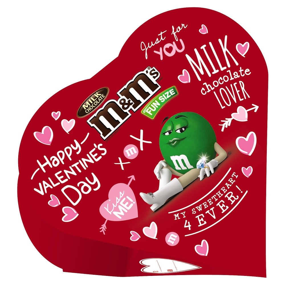 M&M'S Valentine's Day Milk Chocolate Candy Exchange Heart Gift Box, 3.7Ounce (Pack of 6) Buy