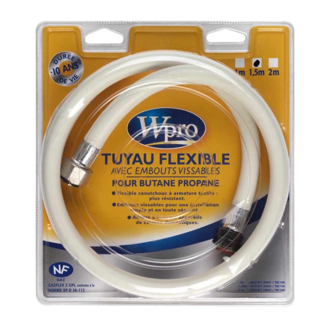 Wpro TBC158 Butane/Propane, Length: 1.5 m