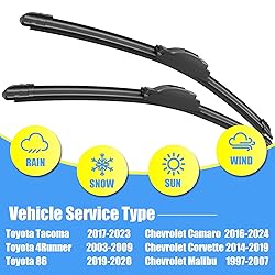 Gavimnal® 22"+20" Silicone Wiper Blades