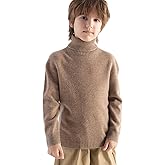 Chanyarn Boys and Girls 100% Merino Wool Sweater Fall Winter First-Line Ready to Wear Turtleneck Long Sleeve Pullover