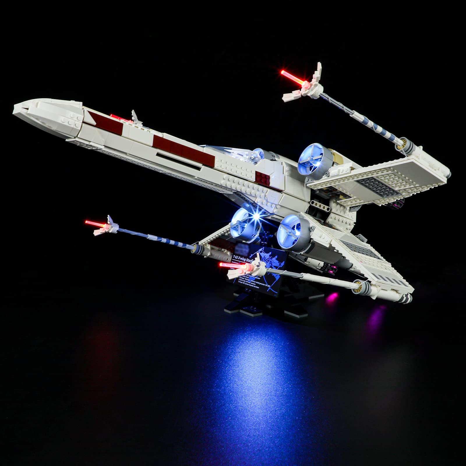 GEAMENT LED Light Kit Compatible with LEGO X-Wing Starfighter - for Star Wars 75355 Model (Building Set Not Included)