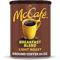 McCafé Breakfast Blend, Light Roast Ground Coffee, 24 oz Canister