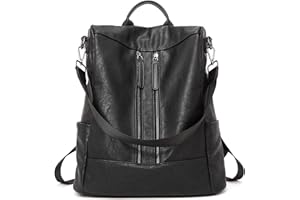 BROMEN Backpack Purse Leathe Backpack for Women Anti-theft Bookbag Purse Fashion Shoulder Handbag Backpack Women