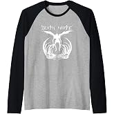Death Note Ryuk Splatter Silhouette Anime Raglan Baseball Tee