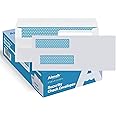 Aimoh #8 Double Window Flip & Seal Security Check Envelopes 500 Qty, Fits Business QuickBooks Checks Perfectly - Not for Invoices, Size 3 ⅝ x 8 ¹¹⁄₁₆ Inches (30108)