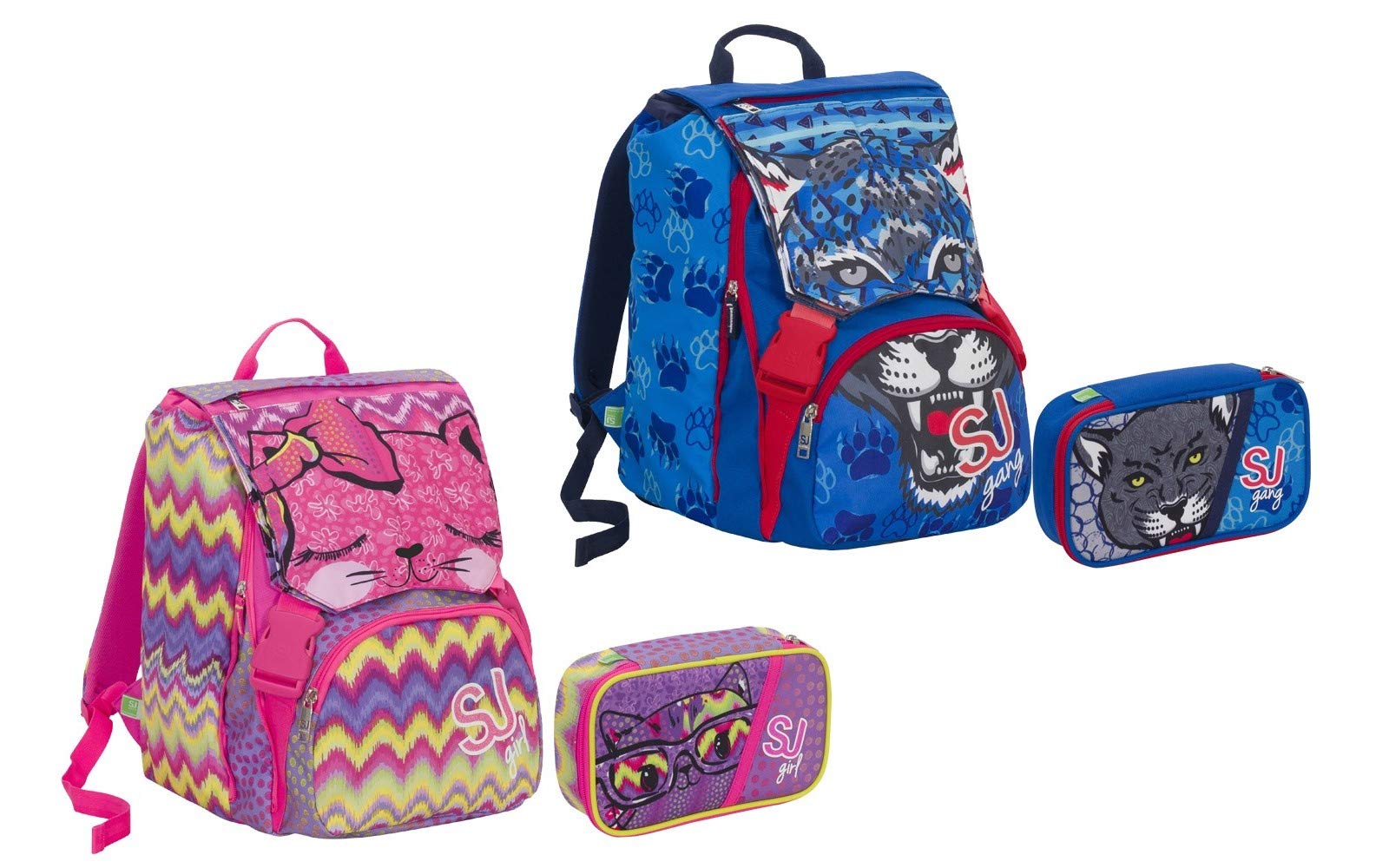 Seven Double School Backpack with School Bag SJ Wild Fashion 2018 , Assorted
