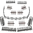 BMC CTS Concertina Barbed Wire Fence Barricade - 18pc Plastic Army Men Accessory
