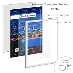ArtToFrames 5x28 Inch White Picture Frame, This