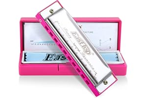 East top Blues Harmonica, Diatonic 10 Holes C Key Happy Harmonica Mouth Organ for Beginner,Kids,Children,Students,Gift,with C