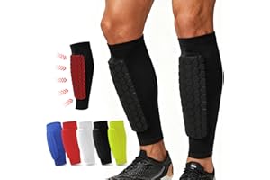 Soccer & Ski Shin Guards: Professional Shin Pads for Ski Boot Protection — Heavy Duty Impact Absorption Shin Defender for You