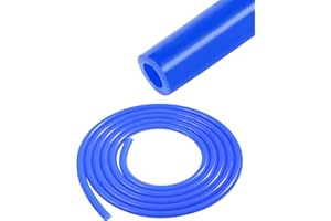 RESWISH ESEWALAS 10 Ft Universal 1/4" Inner Diameter High Performance Silicone Vacuum Hose Line,High Performance Silicone Vacuum Tubing Hose Line,Auto Replacement Vacuum Hose Line for Vehicle Radiator (Blue)