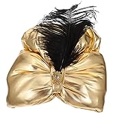 Prince S Hat Props - Golden Arabian Costume Hat for Themed Parties Halloween and Cosplay Stylish Plume Design