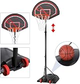 Yaheetech Portable Basketball Hoop Height Adjustable Freestanding Stand 217-277 view 4